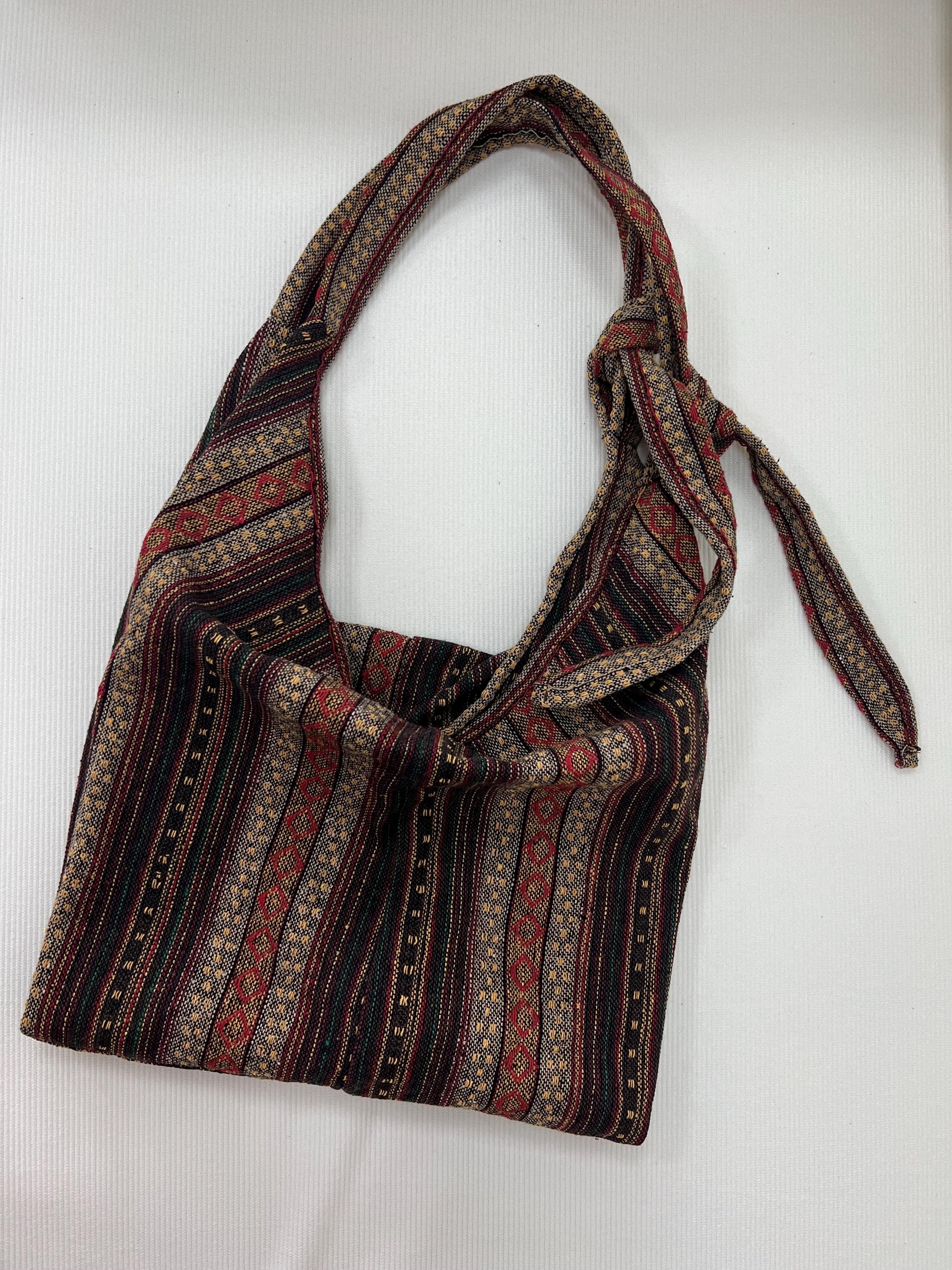 Freeshipping Vintage Bohemian Geometric Striped Crossbody  Bag