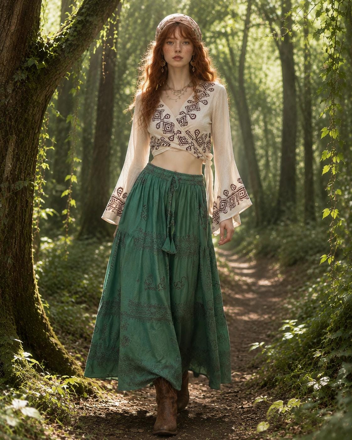 Women Bohemian Palazzo Pants, Celestial Sun Print Flowing Pants, Hippie Festival Trousers, High Waist Wide Leg Yoga Pants, Summer Beach Wear